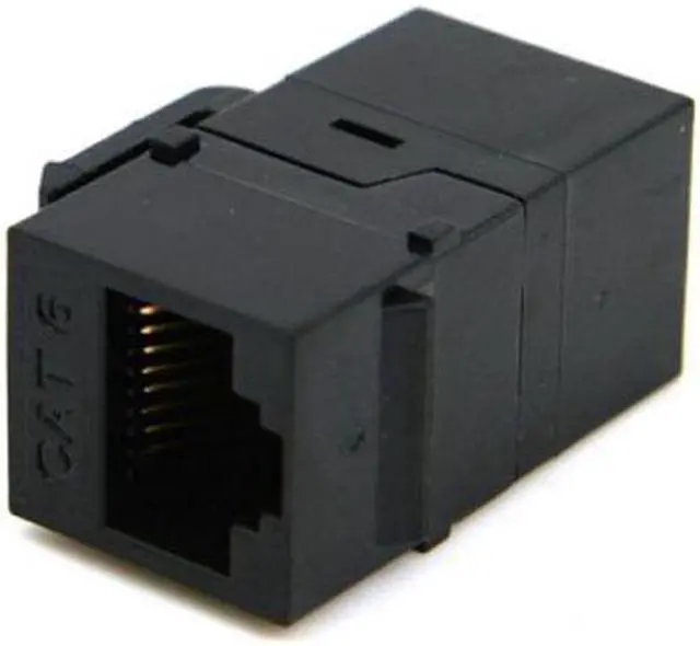 Alt view image 4 of 5 - Aomoproing UTP CAT6 Keystone Coupler RJ45 Female to Female UTP CAT6 Keystone inline Coupler Black
