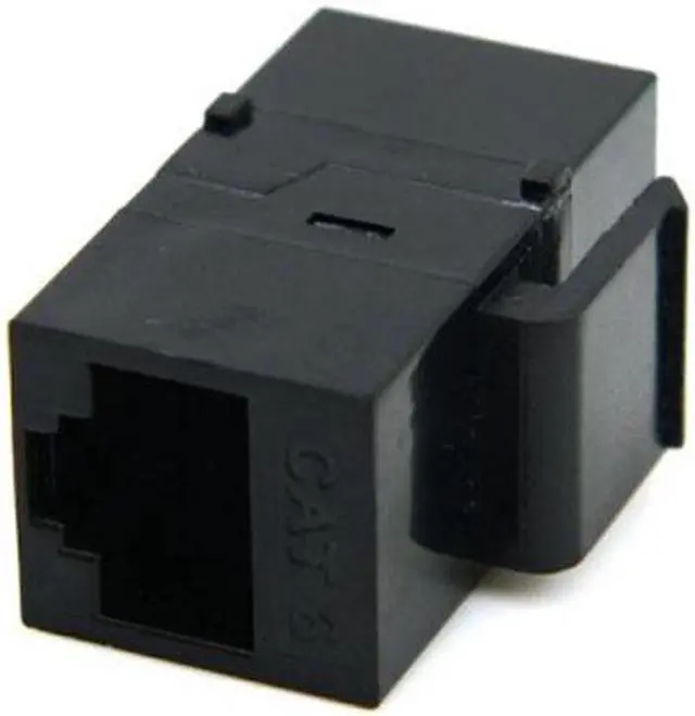 Alt view image 3 of 5 - Aomoproing UTP CAT6 Keystone Coupler RJ45 Female to Female UTP CAT6 Keystone inline Coupler Black