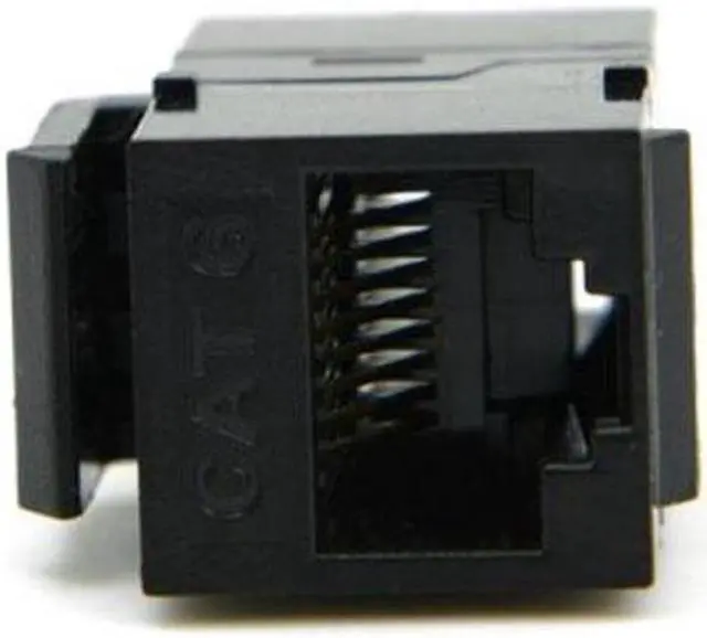 Alt view image 5 of 5 - Aomoproing UTP CAT6 Keystone Coupler RJ45 Female to Female UTP CAT6 Keystone inline Coupler Black