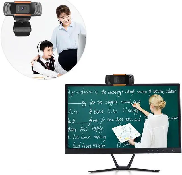 Alt view image 6 of 7 - HD Webcam 720p USB Rotating Camera Video Recording Web Camera with Microphone for PC Computer Laptop Desktop HD camera