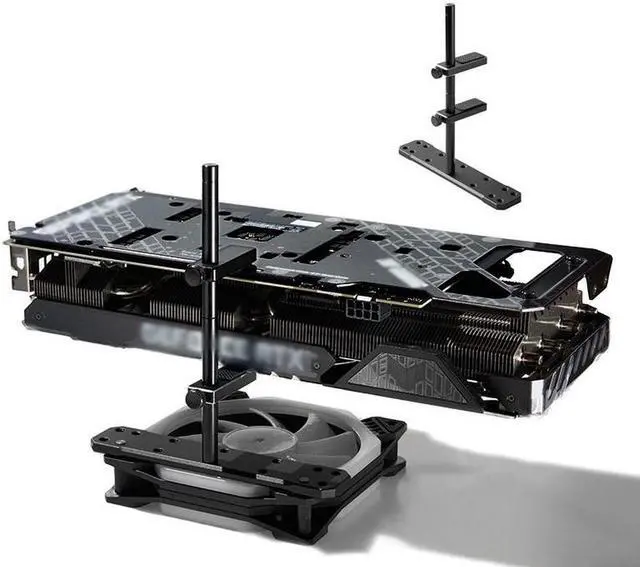 Main image of Graphics card GPU Bracket Brace , Graphics Card Holder , Adjustable Height GPU Support Jack Assemblable Module GPU Stand Installed On the 12mm / 14mm Fan