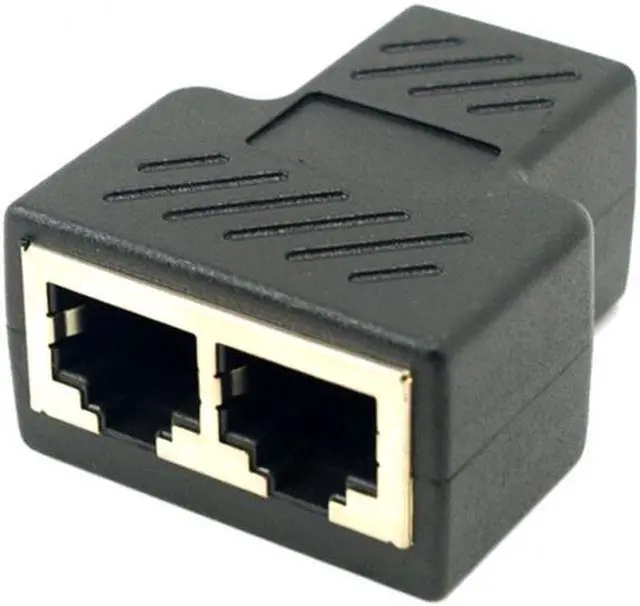 Alt view image 3 of 5 - Aomoproing STP UTP Cat6 RJ45 8P8C Plug To Dual RJ45 Splitter Network Ethernet Patch Cord Adapter