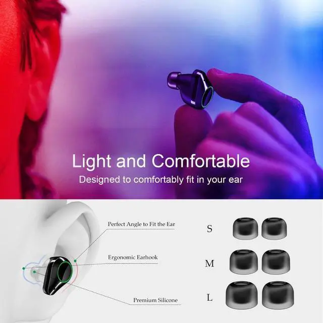 Alt view image 3 of 7 - Tws 5.0 Bluetooth 9D Stereo Earphone Wireless Earphones Ipx7 Waterproof Headphones with Led Display Charging Case Sport Headset