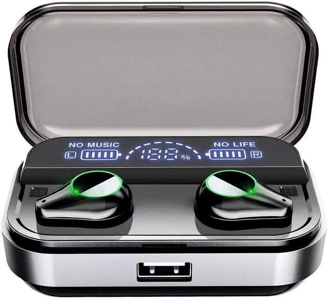 Main image of Tws 5.0 Bluetooth 9D Stereo Earphone Wireless Earphones Ipx7 Waterproof Headphones with Led Display Charging Case Sport Headset