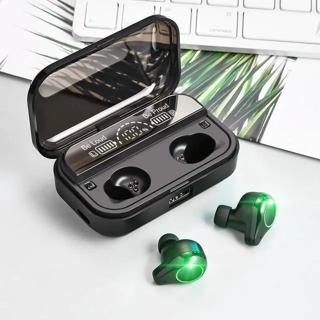 Alt view image 6 of 7 - Tws 5.0 Bluetooth 9D Stereo Earphone Wireless Earphones Ipx7 Waterproof Headphones with Led Display Charging Case Sport Headset