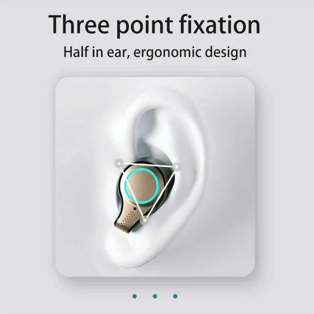 Alt view image 6 of 7 - True Wireless Earbuds, Bluetooth 5.0 Earbuds in-Ear TWS Stereo Headphones with Smart LED Display Charging Case Waterproof Built-in Mic for Sports Work