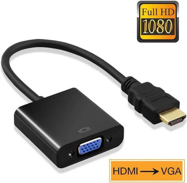 Main image of HDMI to VGA Adapter 1080P HDMI Male To VGA Female Converter Digital to Analog for Laptop HDTV Video Cable HDMI VGA Adapter