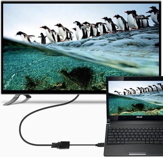 Alt view image 6 of 7 - HDMI to VGA Adapter 1080P HDMI Male To VGA Female Converter Digital to Analog for Laptop HDTV Video Cable HDMI VGA Adapter