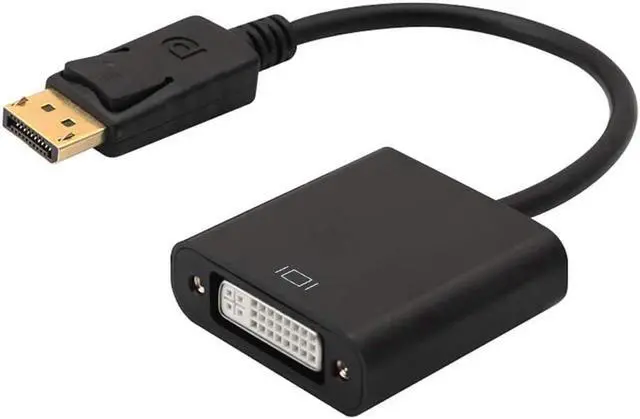 Main image of DisplayPort to DVI Adapter, DP to DVI Adapter (Male to Female) Gold Plated Converter Compatible for Desktop, Laptop, PC