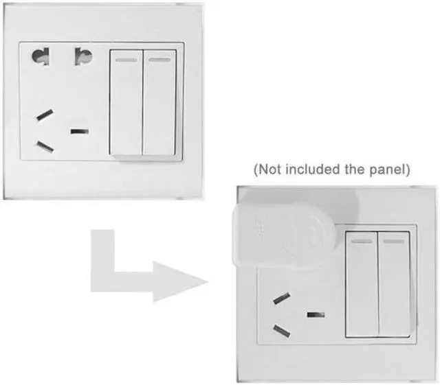 Alt view image 7 of 7 - Aomoproing NEMA 1-15P USA Outlet Saver Power Extension Adapter 2-prong 2 Outlets 90 Degree Left Right Angled