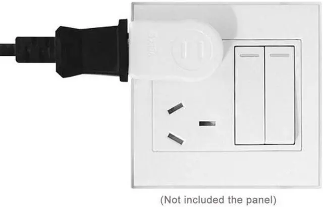 Alt view image 5 of 7 - Aomoproing NEMA 1-15P USA Outlet Saver Power Extension Adapter 2-prong 2 Outlets 90 Degree Left Right Angled