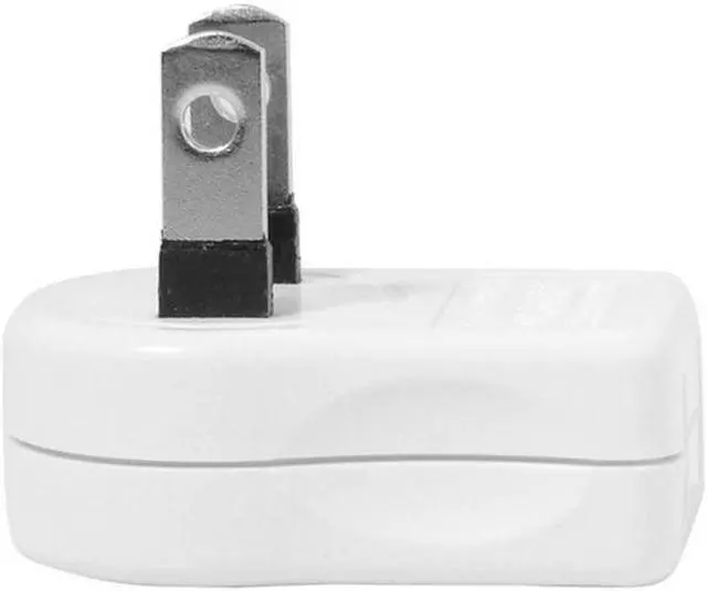 Alt view image 5 of 7 - Aomoproing NEMA 1-15P USA Outlet Saver Power Extension Adapter 2-prong 2 Outlets 90 Degree Up Down Angled