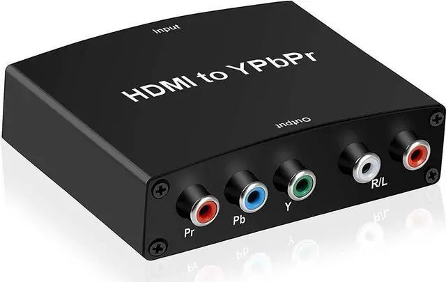 Main image of HDMI to Component Converter, Aluminum 1080P HDMI to YPbPr, HDMI to RGB 5RCA Converter, HDMI Input to Component YPbPr Output Converter (HDMI to Ypbpr)