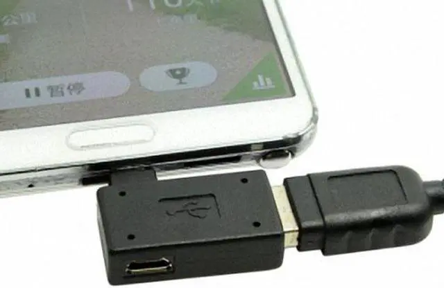 Alt view image 6 of 7 - Aomoproing 90 Degree Left Angled Micro USB 2.0 OTG Host Adapter with USB Power for Galaxy S3 S4 S5 Note2 Note3 Cell PhoneTablet