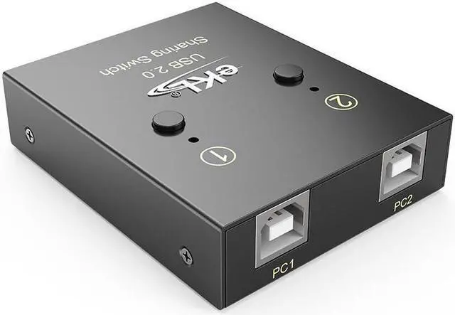 Alt view image 5 of 7 - 2 Ports USB 2.0 Switch Hub 2 in 2 out for Manual Sharing Keyboard Mouse Printer and U-disk Desktop PC Computer