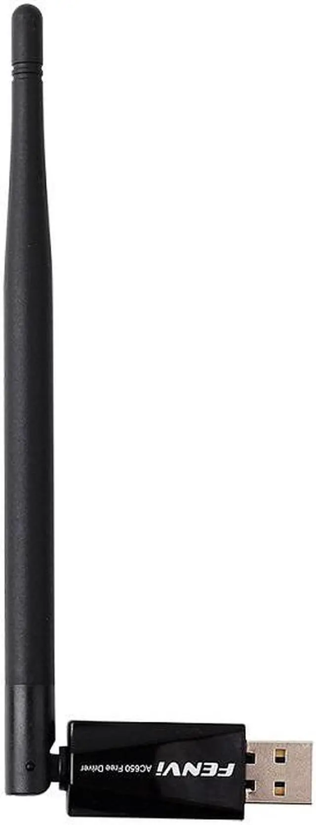 Alt view image 3 of 7 - AC650 USB WiFi Adapter for PC 802.11ac Wireless Network Adapter for Desktop with 2.4GHz, 5GHz High Gain Dual Band 5dBi Antenna Supports Windows 7 8 10