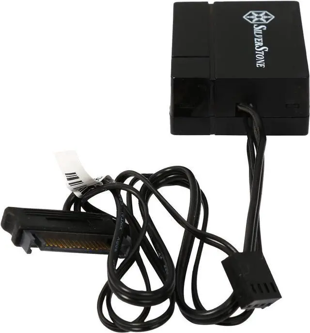 Alt view image 6 of 6 - SilverStone PWM Fan Hub System Cables, Black (CPF04)