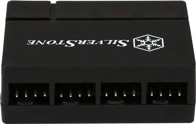 Alt view image 2 of 6 - SilverStone PWM Fan Hub System Cables, Black (CPF04)