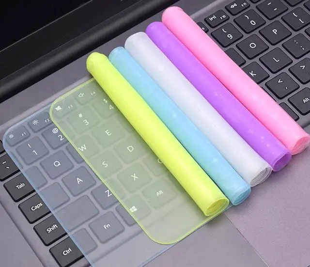 Alt view image 4 of 7 - Universal Laptop Keyboard Cover Protector 12-17 inch Waterproof Dustproof Silicone Notebook Computer Keyboard Protective Film