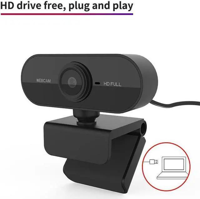 Alt view image 2 of 7 - HD 1080P Webcam Mini Computer PC WebCamera with Microphone Rotatable Cameras for Live Broadcast Video Calling Conference Work