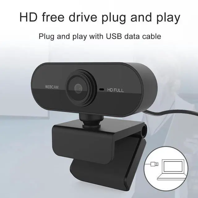 Alt view image 7 of 7 - Full HD 1080P Webcam USB Mini Computer Camera Built-in Microphone, Flexible Rotatable , for Laptops, Desktop Webcam Camera