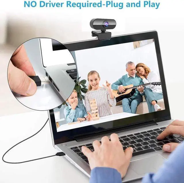 Alt view image 6 of 7 - Full HD 1080P Webcam USB Mini Computer Camera Built-in Microphone, Flexible Rotatable , for Laptops, Desktop Webcam Camera