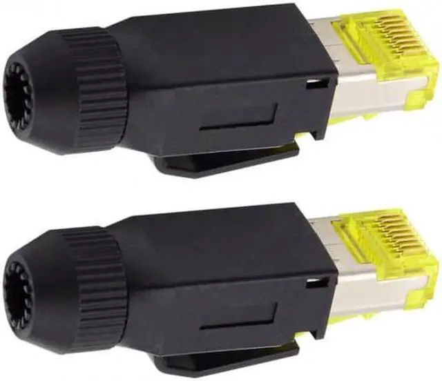 Alt view image 4 of 6 - Aomoproing 2pcs/lot STP UTP Shield Cat6 RJ45 8P8C Plug Assembly Crimp Type for Industrial Network Ethernet Patch Cord