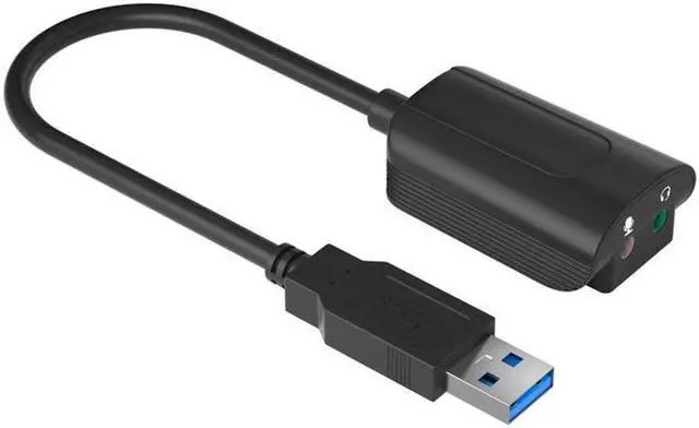 Alt view image 3 of 5 - USB External Sound Card Desktop Computer Notebook Drive-free 3.5 Headset Microphone Conversion USB7.1 Stereo