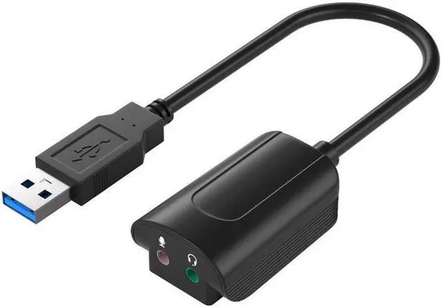 Main image of USB External Sound Card Desktop Computer Notebook Drive-free 3.5 Headset Microphone Conversion USB7.1 Stereo