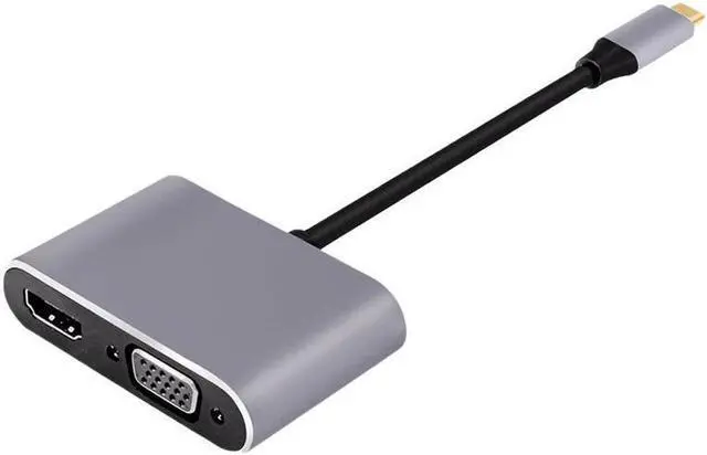 Alt view image 4 of 7 - USB C HUB Type C To HDMI A VGA With 87W PD Charge Port Type C Dock Splitter For MacBook Laptop USB Type-C Converter HUB Adapter
