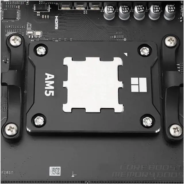 Alt view image 3 of 6 - ASF-Black AM5 CPU Holder, Corrective Anti-Bending Fixing Frame, AM5 Full-fit Fixed Non-Marking Mounter, AM5 Anti-Bending Contact Frame, CPU Cooler Standard for X670 B650