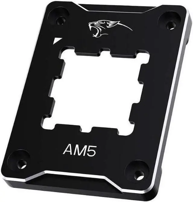 Alt view image 6 of 6 - CPU Contact Frame Anti-Bending Buckle for AMD AM5 Aluminum Corrector Bracket Holder,AM5 Full-fit Fixed Non-Marking Mounter Fixing Frame, CPU Cooler Standard for X670 B650,Black