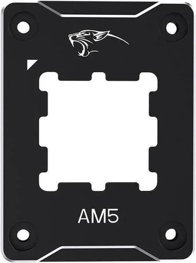 Alt view image 3 of 6 - CPU Contact Frame Anti-Bending Buckle for AMD AM5 Aluminum Corrector Bracket Holder,AM5 Full-fit Fixed Non-Marking Mounter Fixing Frame, CPU Cooler Standard for X670 B650,Black