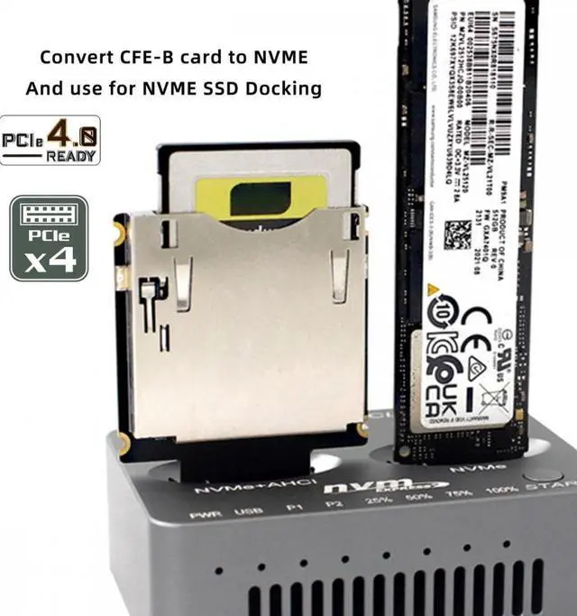 Alt view image 4 of 7 - Aomoproing  CFexpress Type-A to Type-B Memory Card Kit Case CFE CFA to CFB Adapter Compatible with Camera 8K RAW PCIe Expansion