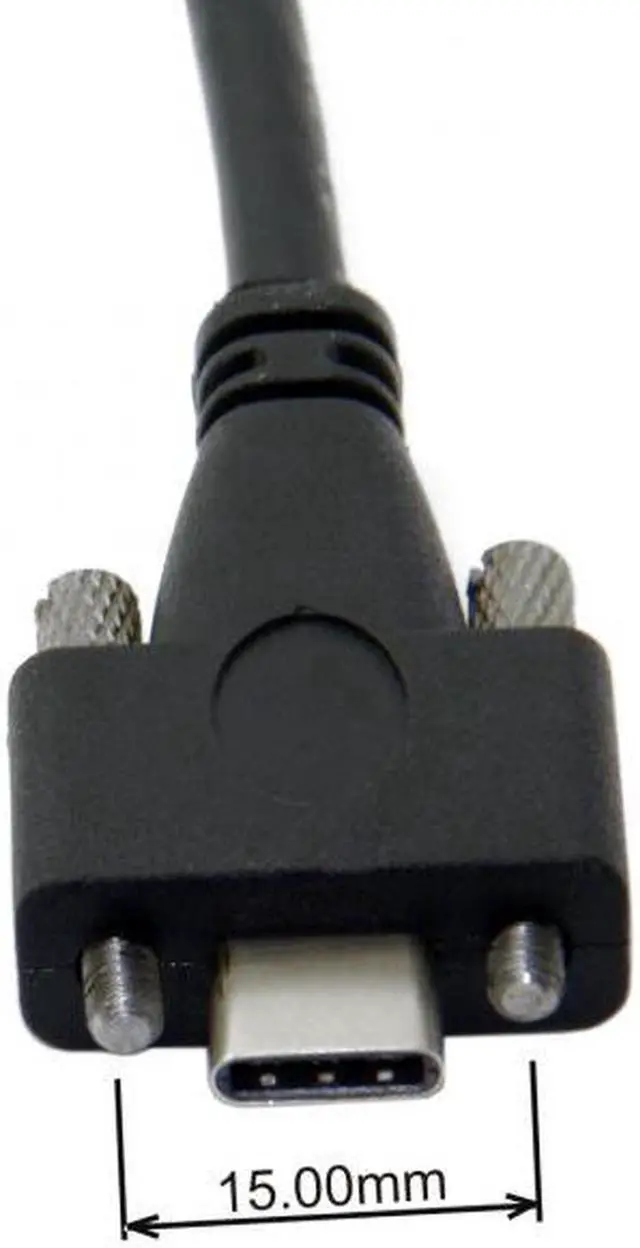 Alt view image 3 of 7 - Aomoproing  8 Meters USB 3.1 Type-C Dual Screws Locking to Standard USB3.0 Data Cable Mount Type for Camera Recorder