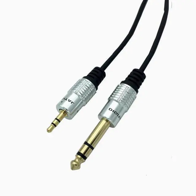 Alt view image 3 of 5 - Microphone cable Mixer cable Audio cable 6.5 to 3.5 cable Three core to 3.5mm audio cable 6.35 1.8 meters