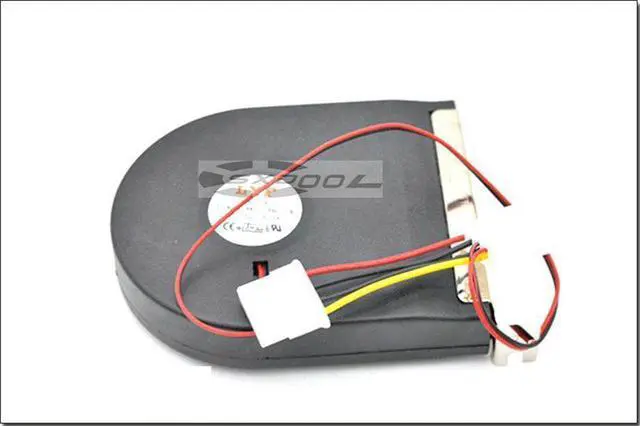 Alt view image 2 of 7 - New turbo fan PCI graphics card exhaust fan server chassis cooling fan high air volume Molex 4D plug
