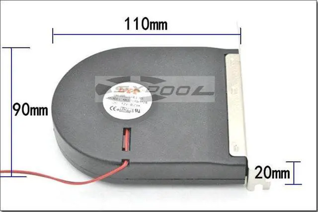 Alt view image 6 of 7 - New turbo fan PCI graphics card exhaust fan server chassis cooling fan high air volume Molex 4D plug