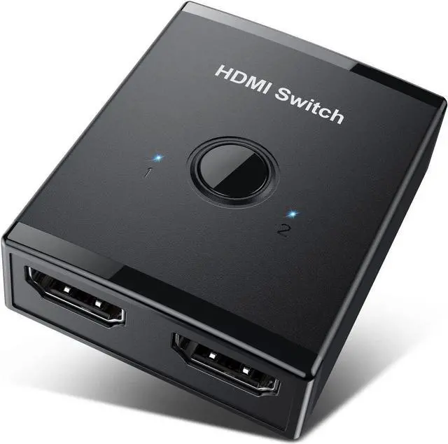 Main image of HDMI Switch 4K @60hz HDMI Splitter, HDMI Switcher 2 in 1 Out, Bi-Directional HDMI Hub Supports HD for Xbox PS5/4/3 Blu-Ray Player Fire Stick Roku
