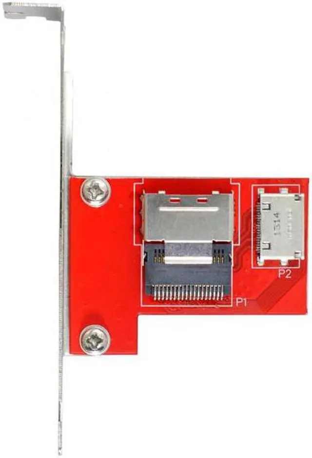 Alt view image 2 of 7 - Aomoproing PCI-Express 4.0 Mini SAS SFF-8087 to Oculink SFF-8611 SFF-8612 PCBA Female Adapter With Bracket