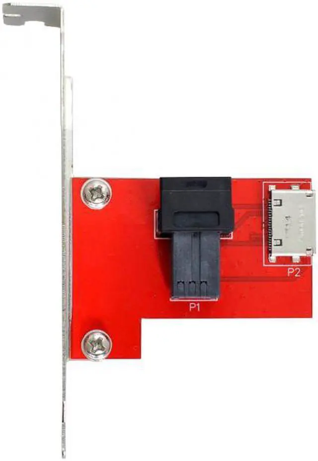 Alt view image 3 of 7 - Aomoproing PCI-Express 4.0 Mini SAS HD SFF-8643 to Oculink SFF-8611 SFF-8612 PCBA Female Adapter With Bracket