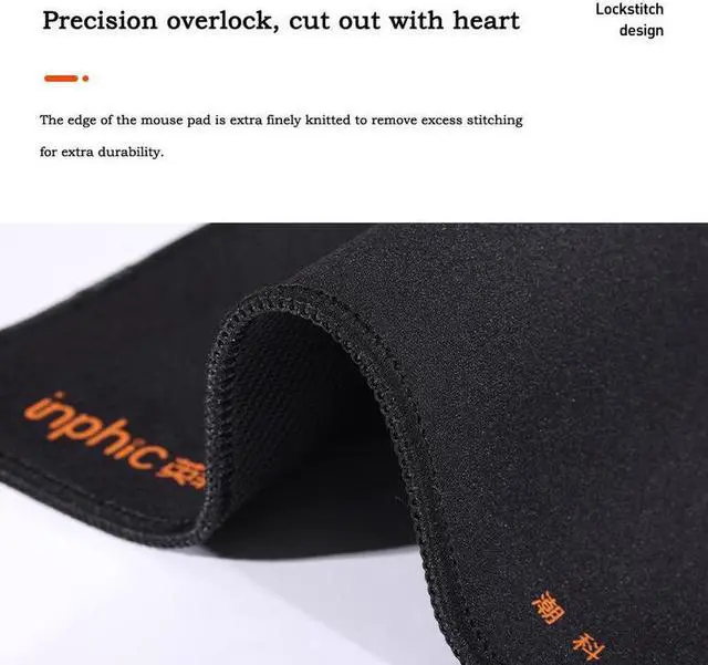 Alt view image 6 of 6 - 9.8x11.8 inch/ 250x300mm Mouse Pad keyboard Pad Thickened Lock Side Desk Pad Computer Notebook Office Home Gaming