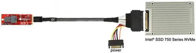 Alt view image 6 of 7 - Aomoproing Card Adapter and U.2 U2 SFF-8639 NVME PCIe SSD Cable PCI-E 3.0 4.0 for Mainboard SSD