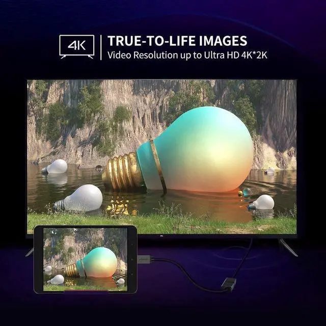 Alt view image 2 of 7 - Mini HDMI Adapter Mini HDMI to HDMI Female Cable Adapter Support 4K 8 Inch