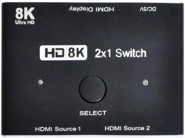 Alt view image 6 of 7 - Aomoproing  8K@60hz HDMI 2.1 Switch 2-IN-1-OUT Hub Support HDCP SST Extended 4K@60hz