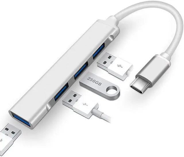 Main image of Mini 4 In 1 Type-C Hub USB 3.0 USB HUB Splitter 5 Gbps With USB3.0*1+USB2.0*3 For Windows10/8/7 Vista XP Mac 10/4/6