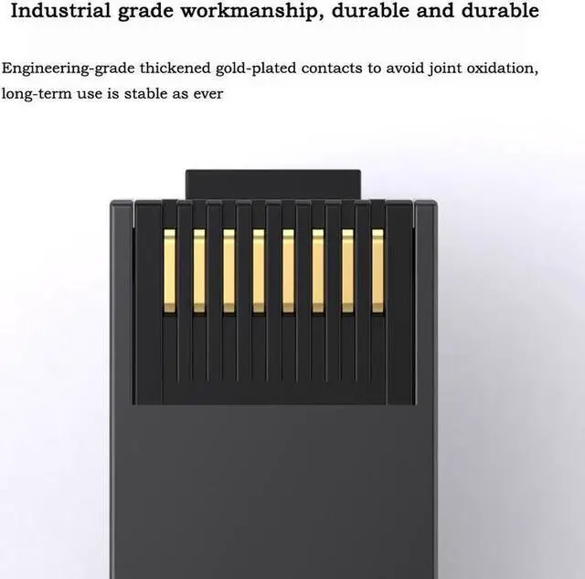 Alt view image 7 of 7 - 1Pcs Category 8 Pressure-free Crystal Head Reusable CAT8 Network Cable Connector Head 10 Gigabit Shielded RJ45 Computer