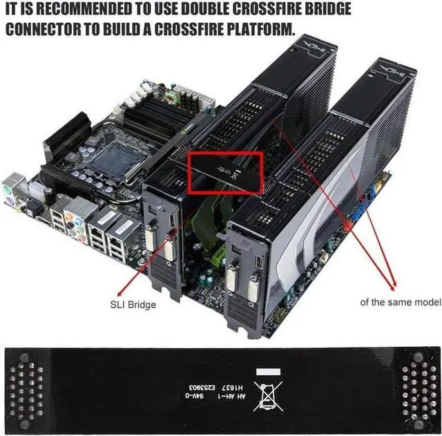Alt view image 4 of 7 - 10cm Flexible SLI Bridge GPU Cable VGA Card SLI Flexible Bridge Cable Interconnect Connector for nVidia GPUs Graphic Cards