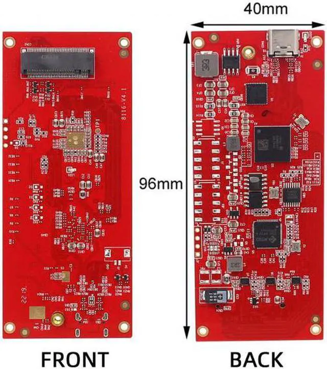 Alt view image 3 of 7 - Aomoproing  Type-C USB4 40Gbps to PCI-E SSD Nvme NGFF M-key Convert Card Cable USB-C 10Gbps JHL7440 JMS583