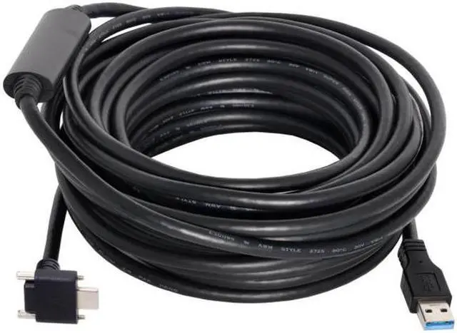 Main image of Aomoproing 8.0M Down Up Angled USB 3.1 Type-C Dual Screw Locking to USB3.0 Data GL3523 Repeater Cable 90 Degree for Camera Oculus Quest Link